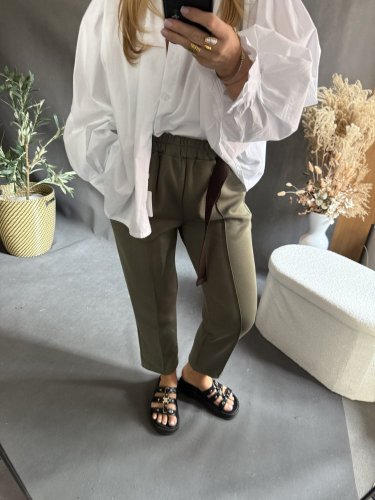 Košile oversize rukáv-bílá