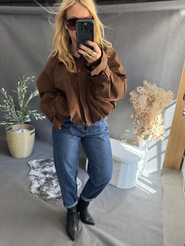 Bomber Mochy -hnedý