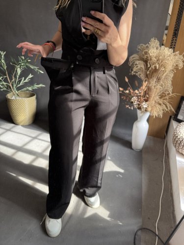 Nohavice s vestou Kirsten-čierný