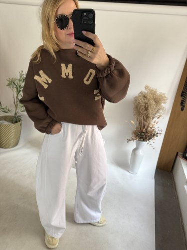 Mikina Mommy-hnědá