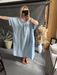 Šaty ala jeans Oversize Tencel-svetlé