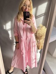 Šaty Business-světle růžové