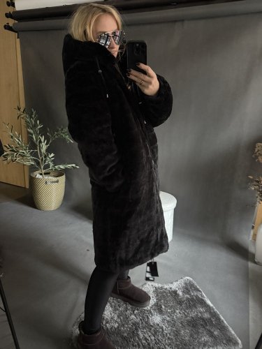 Bunda/Parka Sissi-Oboustranná-černá