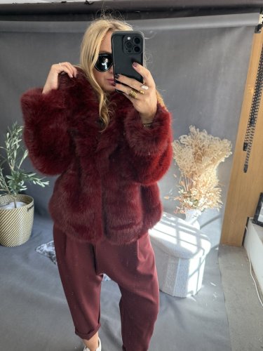 Kožíšek Stella-vínový