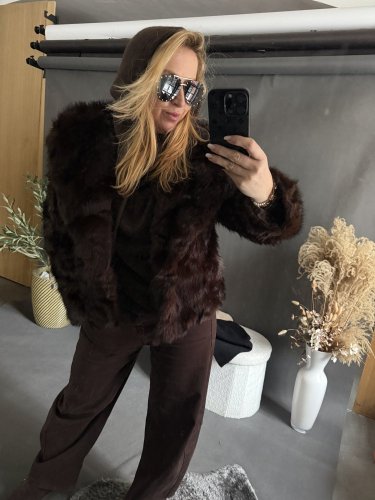 Kožúšok Stella-hnedý