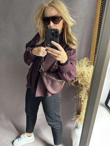 Kardigan bavlněná Aura-bordeaux