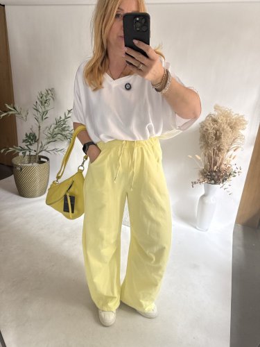 Tepláky Michelle-žltá