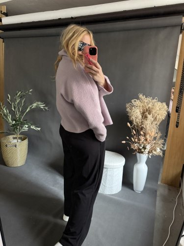 Kabátek Crop Miss zateplený-růžový