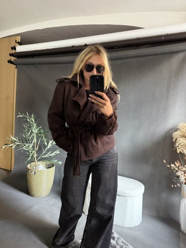 Kabátik Adela s opaskom