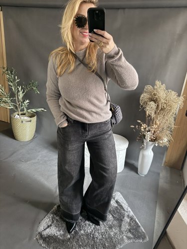 Džínsy Paris 2 šedo čierne