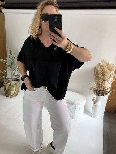 Bluza Liame-UNI SIZE na XS-XL-černá