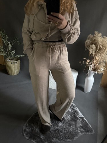 Tepláková souprava Lorene-béžová