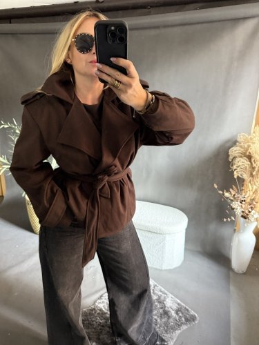 Kabátik Adela s opaskom