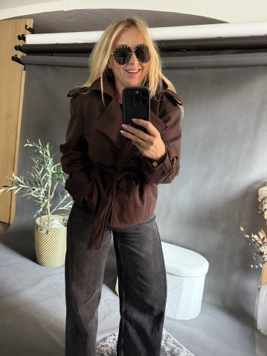 Kabátik Adela s opaskom