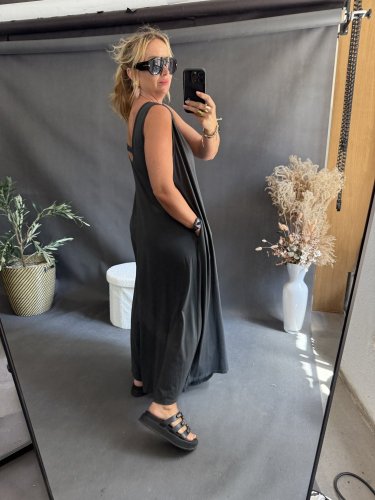 Overal SUN bavlna Oversize-antracit