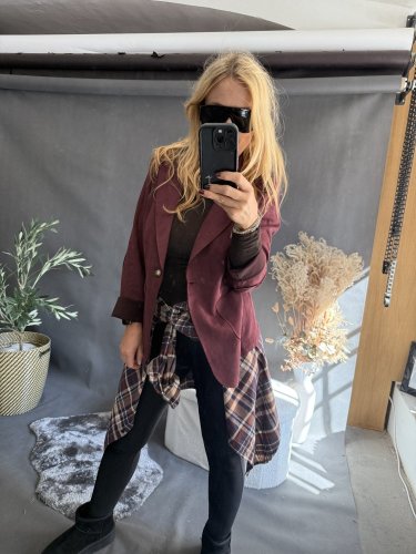 Sako Luisa velur-vínová