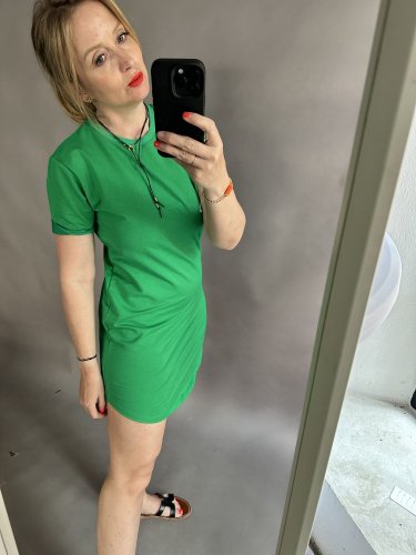 Basic šaty/dlouhé tričko Verona-zelené