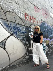 Nohavice široký strih SUN-UNI veľkosť-bielá