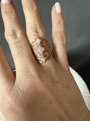 Prsteň Stainless Steel s nastaviteľnou veľkosťou-pudr