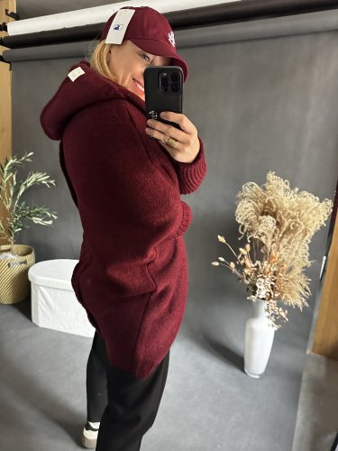 Cardigan Sempre-vínový