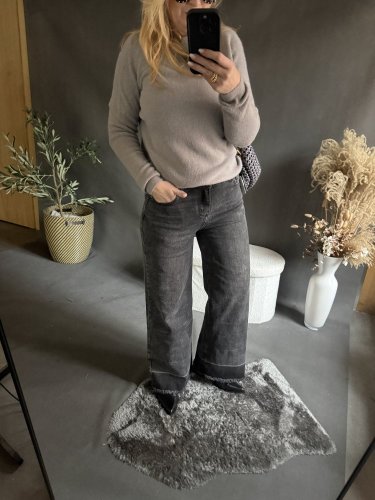 Džínsy Paris 2 šedo čierne