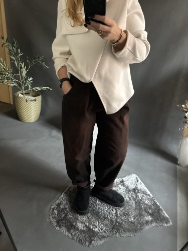 Džínové kalhoty Sun-UNI velikost-hnědé