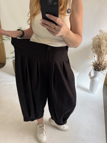 Nohavice Lux Luna-čierná