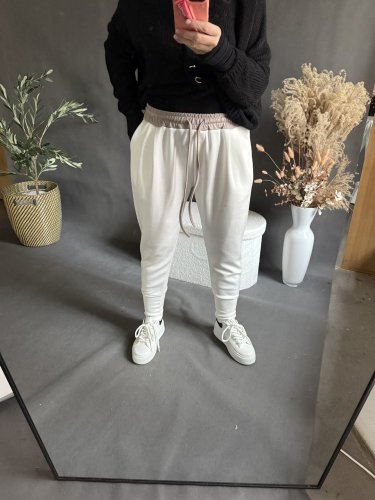 Nohavice Aladin-bielé