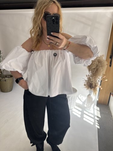 Halenka Romantic-bílá