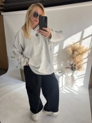 Mikina na sťahovanie BIG-grey