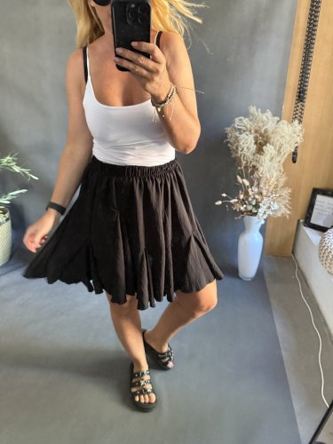Sukňa kolová-čierná
