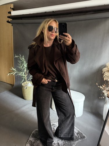 Kabátik Adela s opaskom