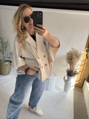 Trenchcoat OVERSIZE Sofymax-béžová