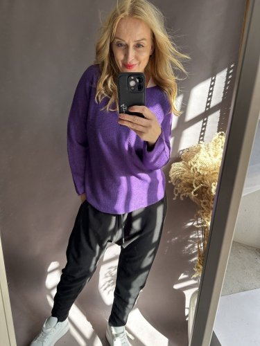 Sveter Moda-fialový