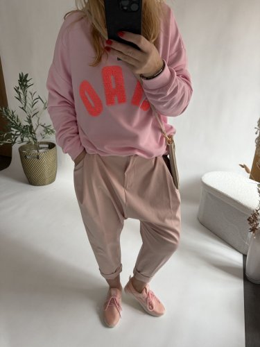 Nohavice Blair bavlnené— pudr