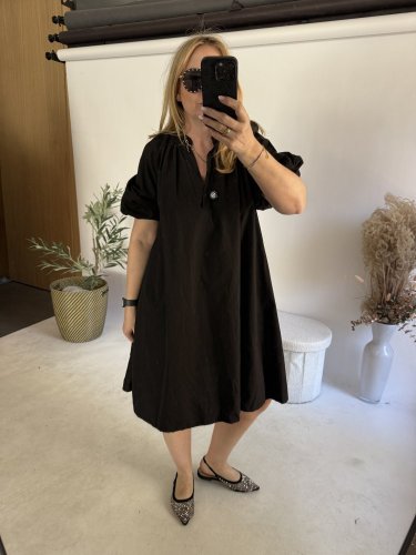 Šaty Balonový střih-černý