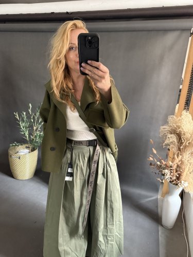 Kalhoty Pantagonna ve stylu sukně -khaki