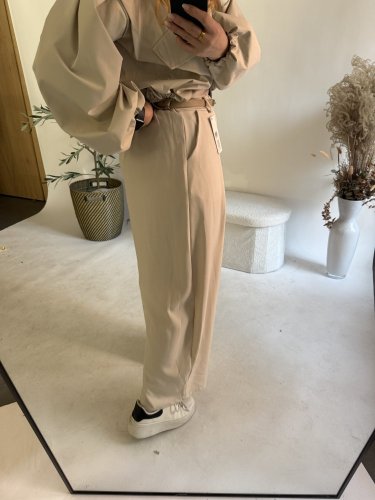 Nohavice Ballon plátené letné-beige