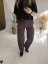 Nohavice Emma dlhé barrel jeans-hnedé