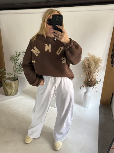 Mikina Mommy-hnědá