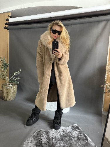 Kabát ICI-béžový