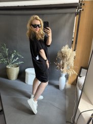 Šaty Letné Oversize čierné
