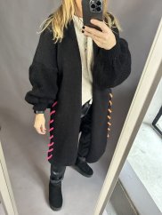 Oversize Cardigan Colours-černý
