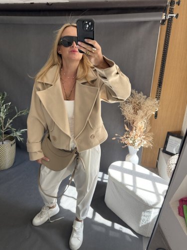 Kabátek Adéla-béžové