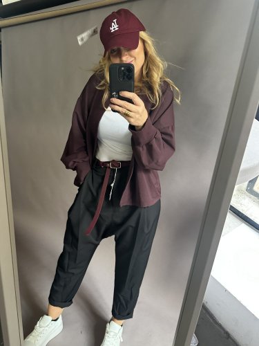 Kardigan bavlněná Aura-bordeaux