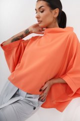 Oversize Blúzka/Tunika Kimono-lososová