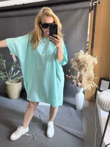 Šaty Letní Oversize mint