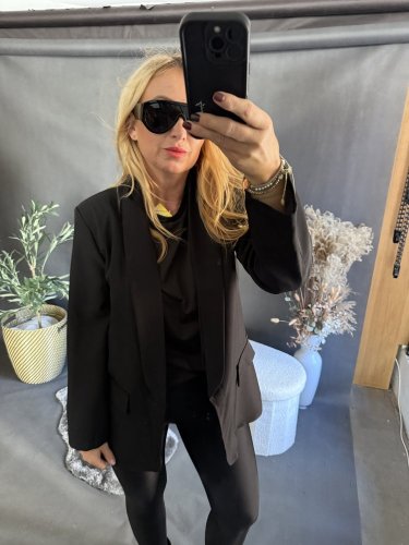 Sako basic na postavu XS-XL-černé