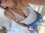 Body s krajkou- baby blue- pouze S!!!
