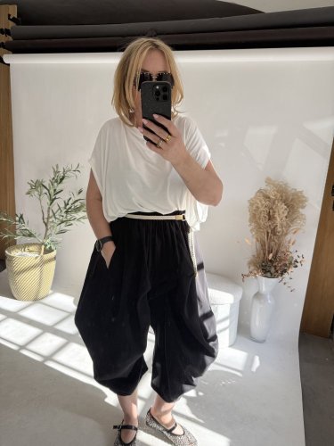 Tričko White Angel-oversize-bílé